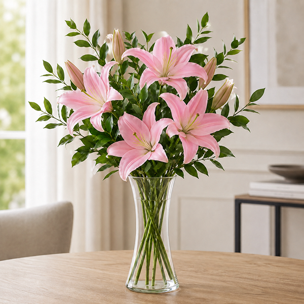 Lirios Cor de Rosa